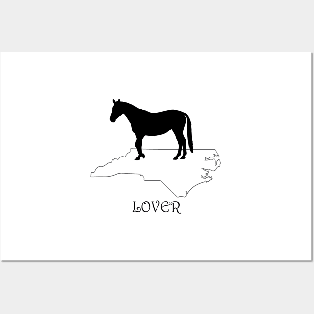 North Carolina Horse Lover Gift Wall Art by Prairie Ridge Designs